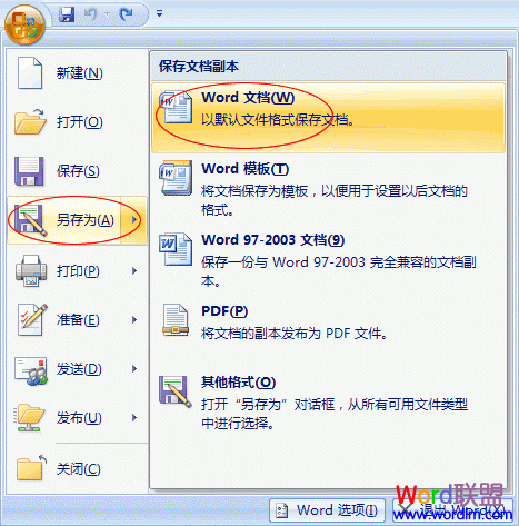 ��θ�Word2007�ĵ�����
